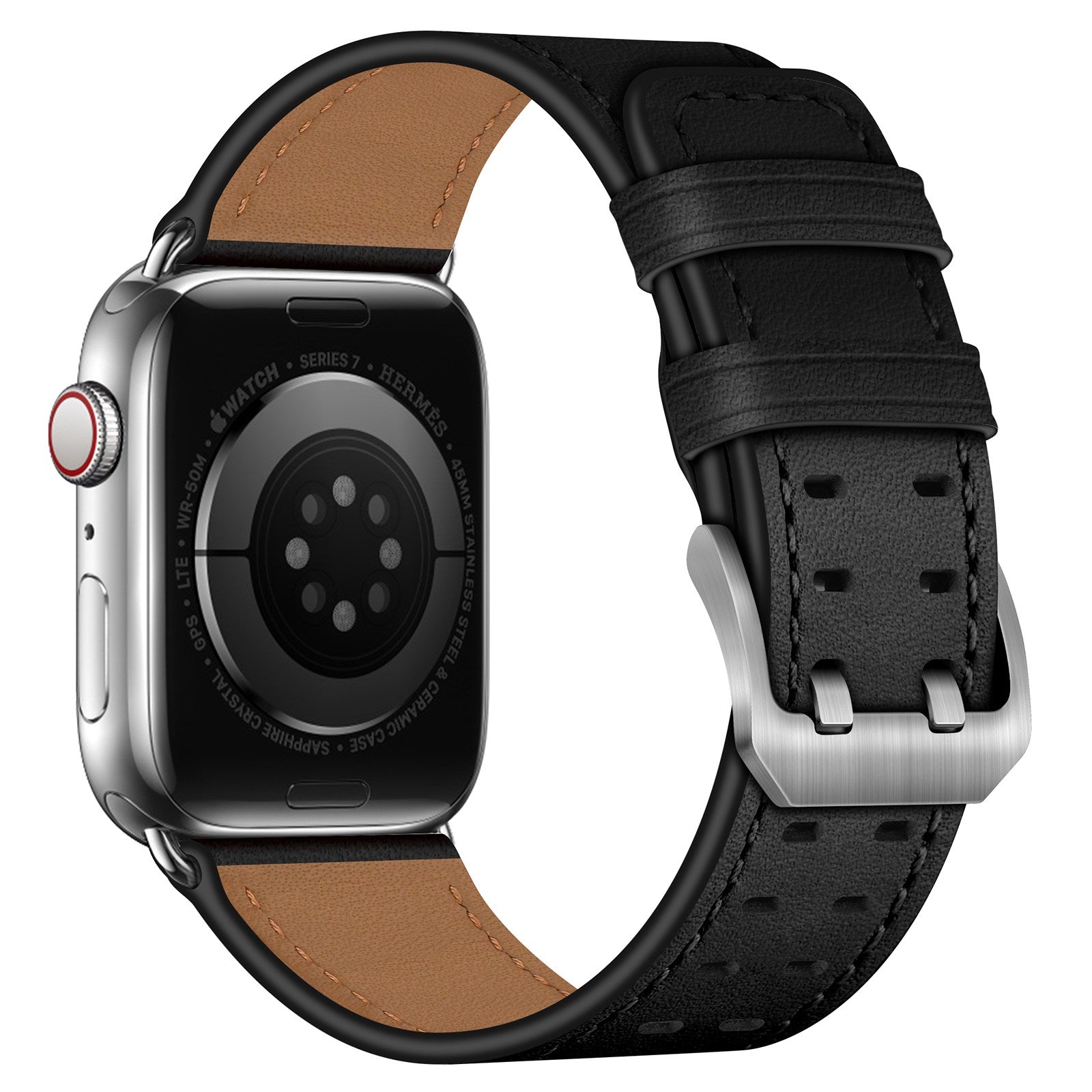 For Apple Watch Ultra 2 49mm Series 9 45mm SE (2023) 44mm Ultra 49mm Series 8 7 45mm Series 6 5 4 SE 44mm SE (2022) 44mm Series 3 2 1 42mm Genuine Leather Watch Band Quick Release Strap Replacement For Apple Watch Ultra 2 49mm Series 9 45mm SE (2023) 44mm Ultra 49mm Series 8 7 45mm Series 6 5 4 SE 44mm SE (2022) 44mm Series 3 2 1 42mm Genuine Leather Watch Band Quick Release Strap Replacement